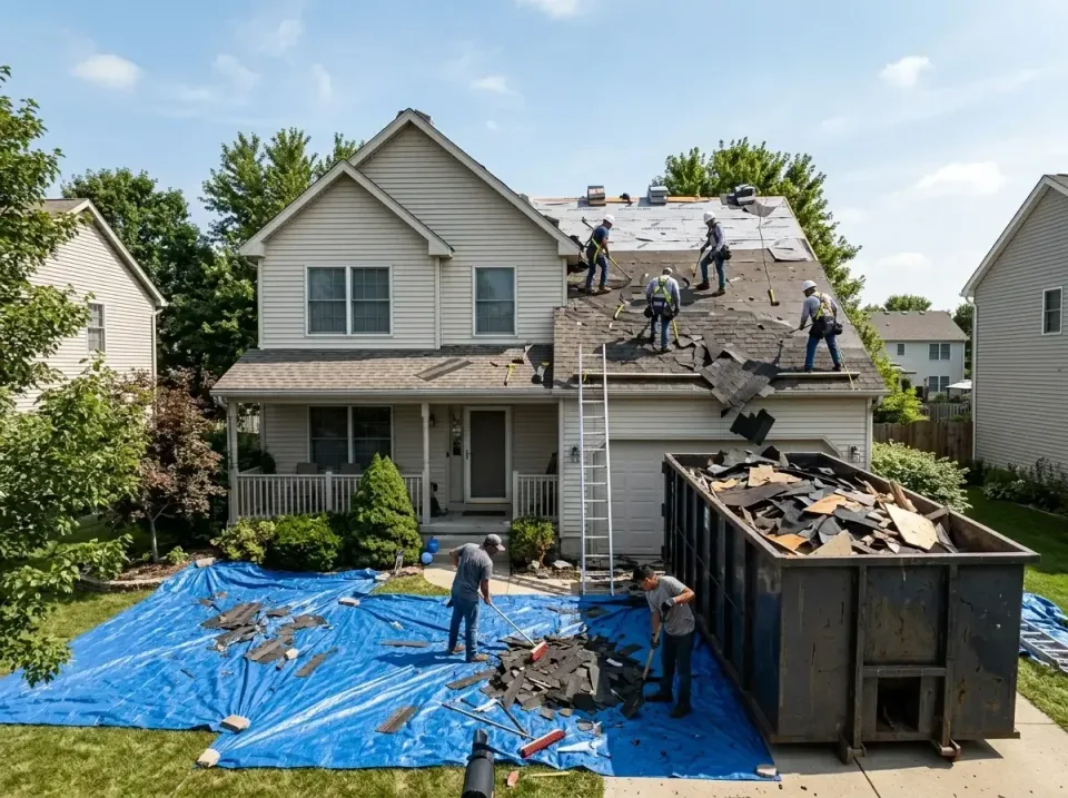 roof-replacement-debris-remova-004 — frequently asked questions, Cheapest Dumpster Rentals in Plainfield, IL